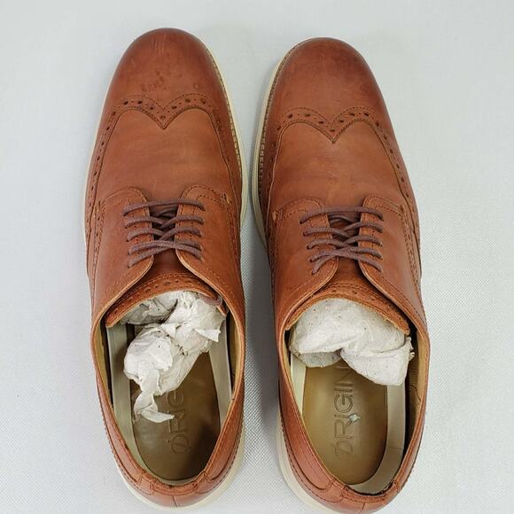 Cole Haan Men\'s ØriginalGrand Wingtip Oxford Shoes Size 10M Brown Lace Up main image 6